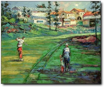 印象派 Painting - yxr0043 印象派スポーツ ゴルフ